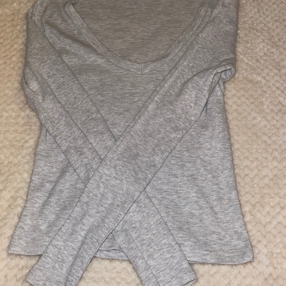 Gray Brandy Melville long sleeve top - Picture 3 of 5